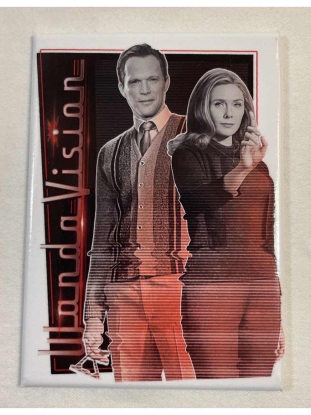 Marvel WandaVision TV Series Refrigerator Magnet and Pin